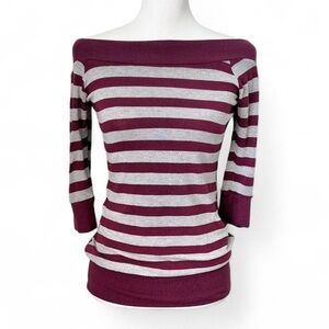 90s Striped Long Sleeve Top